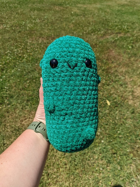 I made a pickle! : r/crochet