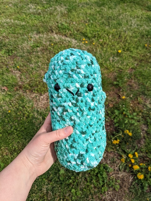 I made a pickle! : r/crochet