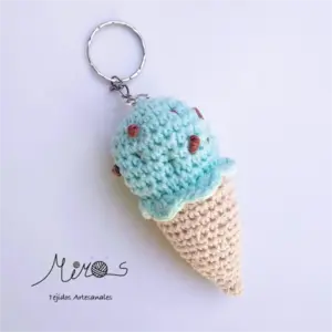 Sprinkled IceCream Keychain