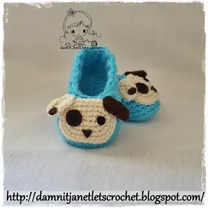 Doggy Baby Booties (newborn - 12 months)