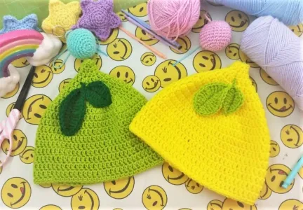 Lemon and Lime Crochet Hat