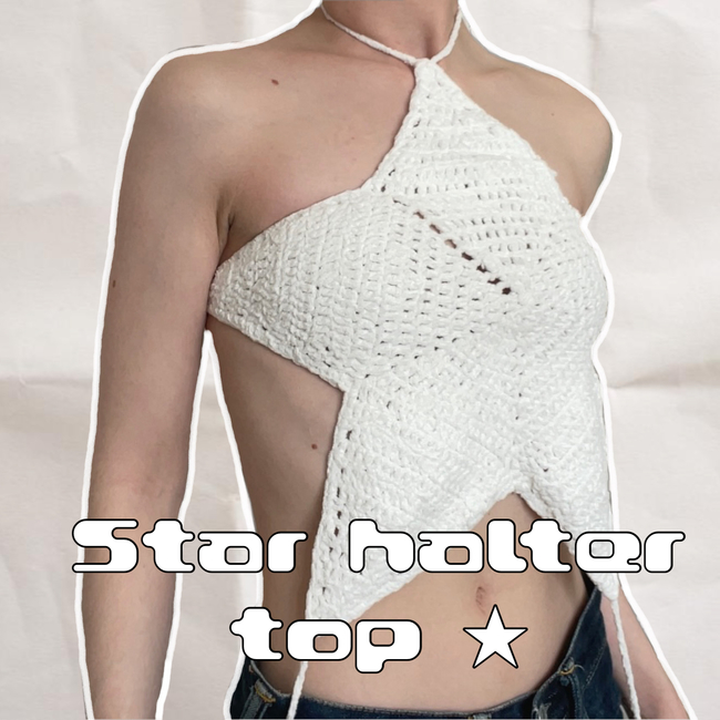Star Halter Top: Crochet pattern