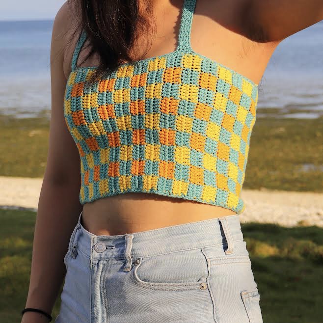 Checkerboard Top Crochet Pattern: Crochet pattern