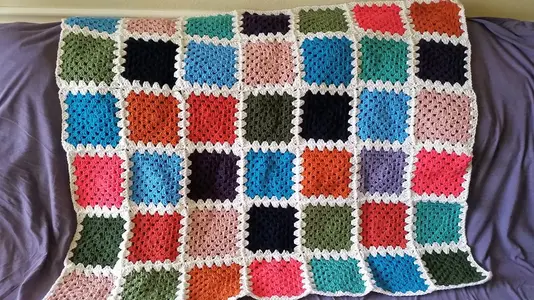 A Simple Granny Square Blanket