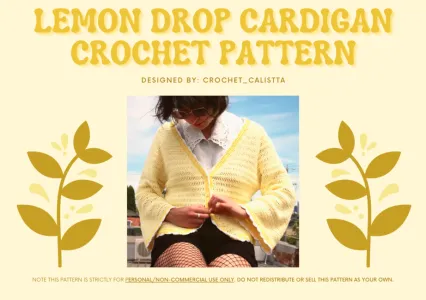 Lemon Drop Cardigan Crochet Pattern