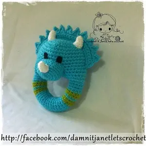 Triceratops Rattle