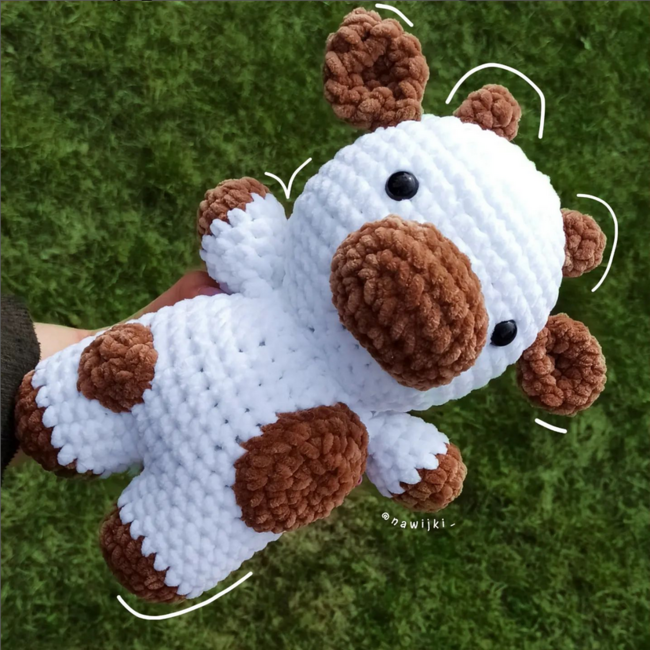 FREE cow plushie: Crochet pattern