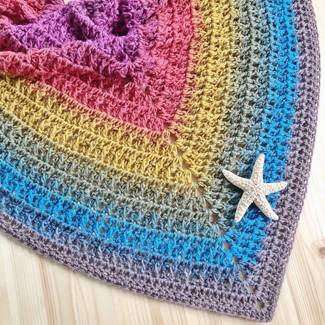 Sea Star Knitted Baby Blanket Pattern