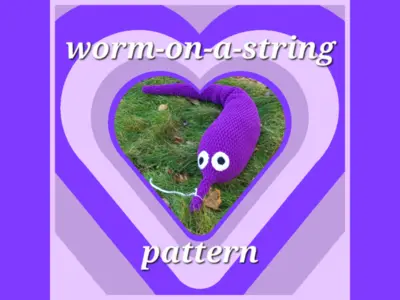 GIANT Worm-On-A-String Crochet Pattern