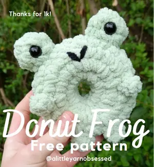 Donut frog pattern!