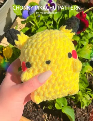 Chonky Pikachu: Crochet Pattern