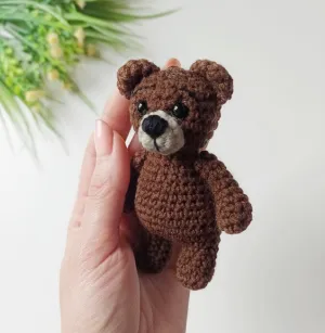 Crochet teddy bear, amigurumi bear pattern