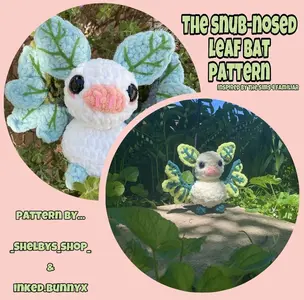 The Snub-Nosed Leaf Bat Plushie