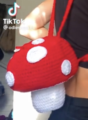 Mushroom backpack(Made by: Odiesmokes -tiktok