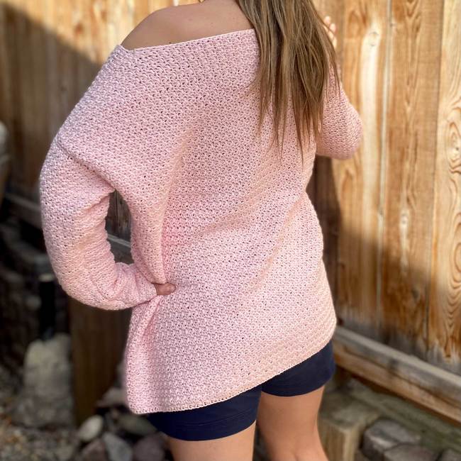 Oversized Crochet Sweater Pattern - Camellia Sweater 