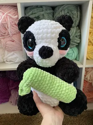 Crochet Chunky Panda Plushie