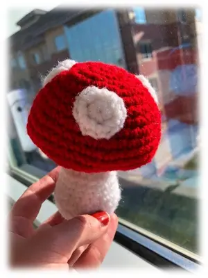 Mini Mushroom Plushie