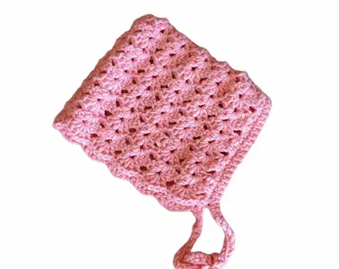 Vintage Crochet Baby Pixie Bonnet Hat Pattern