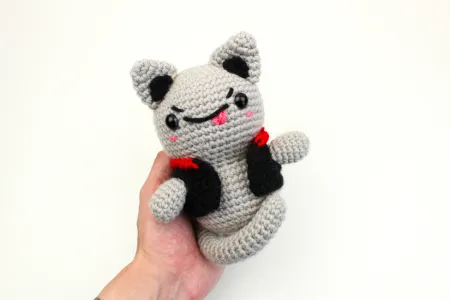 Heavy Metal Kitty Amigurumi Pattern