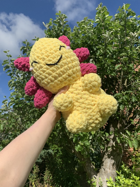 Cheerful axolotol: Crochet pattern | Ribblr
