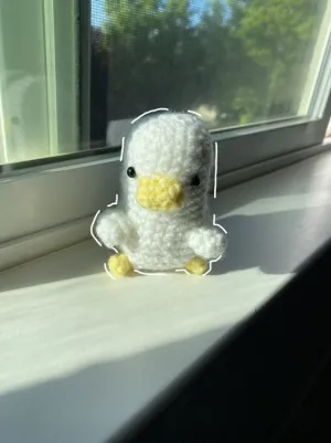 crochet white ducky (jeremy)