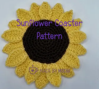 Crochet Sunflower for Ukraine