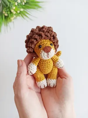 Lion crochet pattern, amigurumi lion pattern