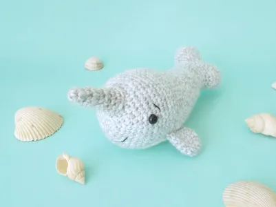 Norbert the Narwhal Amigurumi