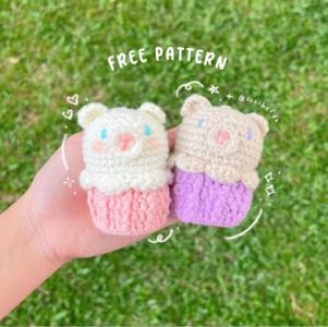 Cupcake Bear FREE pattern