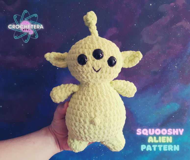 Squishy Alien Stitch Crochet Pattern beginner Friendly 