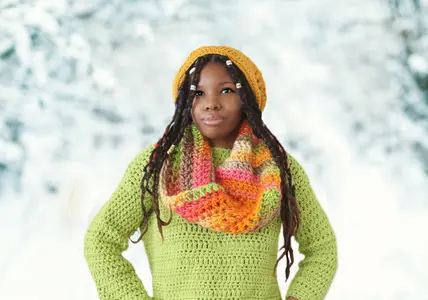 The Infinity Twist Crochet Scarf