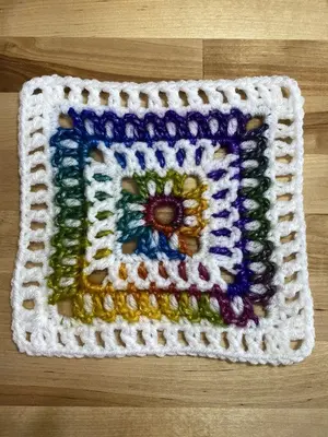 The Disco Flower Granny Square