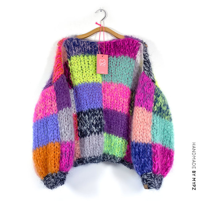 CHUNKY RAINBOW PATCHWORK: Knitting pattern | Ribblr