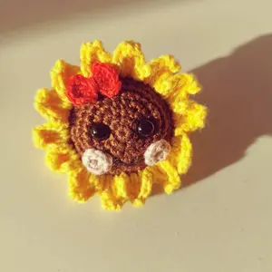 Sunflower keychain