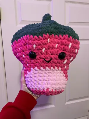 Strawberry Plushie Crochet Pattern (inspired by Scarlet the Strawberry Squishmallow)