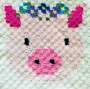 Sadie the Pig C2C Graphgan Square