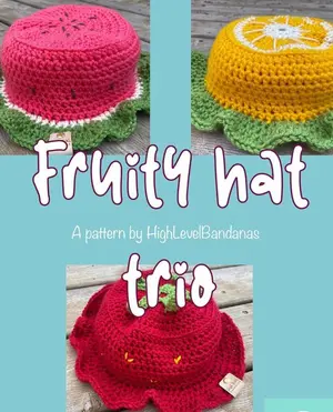 Fruity Bucket Hat Trio