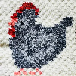 Roo Roo the Rooster C2C Graphgan Square