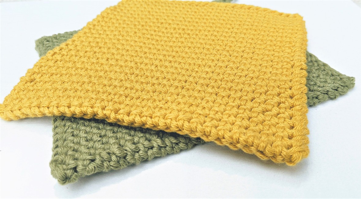 Four Square Knit Potholder ePattern