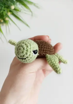 Crochet turtle pattern, No SEW sea turtle amigurumi pattern