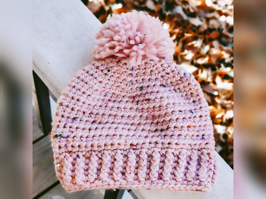 Bubblegum Ice Cream Beanie Crochet pattern Ribblr