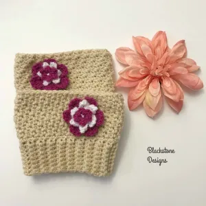 Floral Boot Cuffs