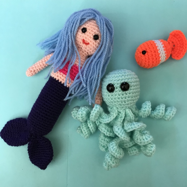 How to crochet a mermaid tail for dolls (portuguese/spanish) 