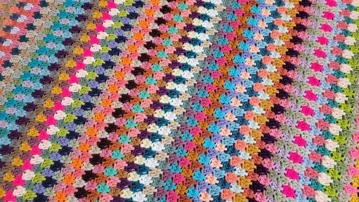 FREE Spiked Granny Blanket Crochet pattern Ribblr
