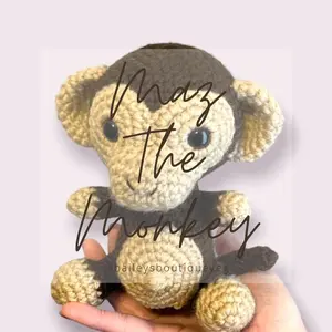 Maz The Monkey Crochet Amigurumi