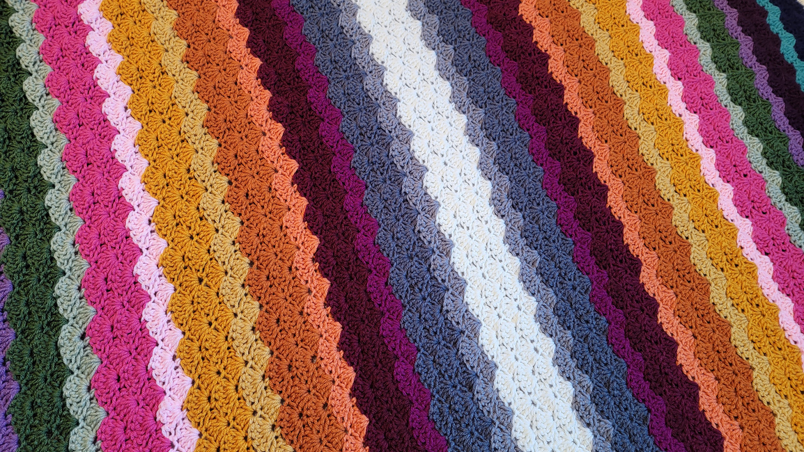 FREE Classic Shell Afghan: Crochet pattern | Ribblr