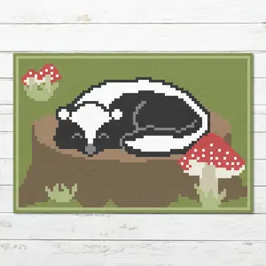 Sleepy Skunk C2C Blanket