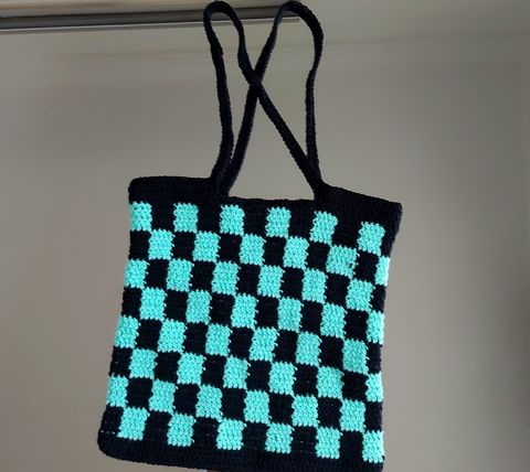 Checkered Tote: Crochet pattern | Ribblr