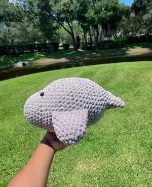 Manatee amigurumi crochet pattern