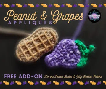 FREE Peanut and Grapes Appliques